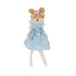 Casa si Gradina - Decoratiuni - Obiecte decorative - Accesorii decorative - Decoratiune Zooky animalut ursulet rochita bleu - Infinity.ro