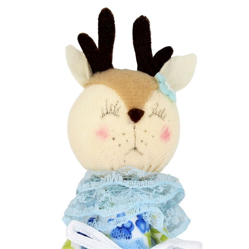 Casa si Gradina - Decoratiuni - Obiecte decorative - Accesorii decorative - Decoratiune Zooky animalut caprioara rochita bleu - Infinity.ro