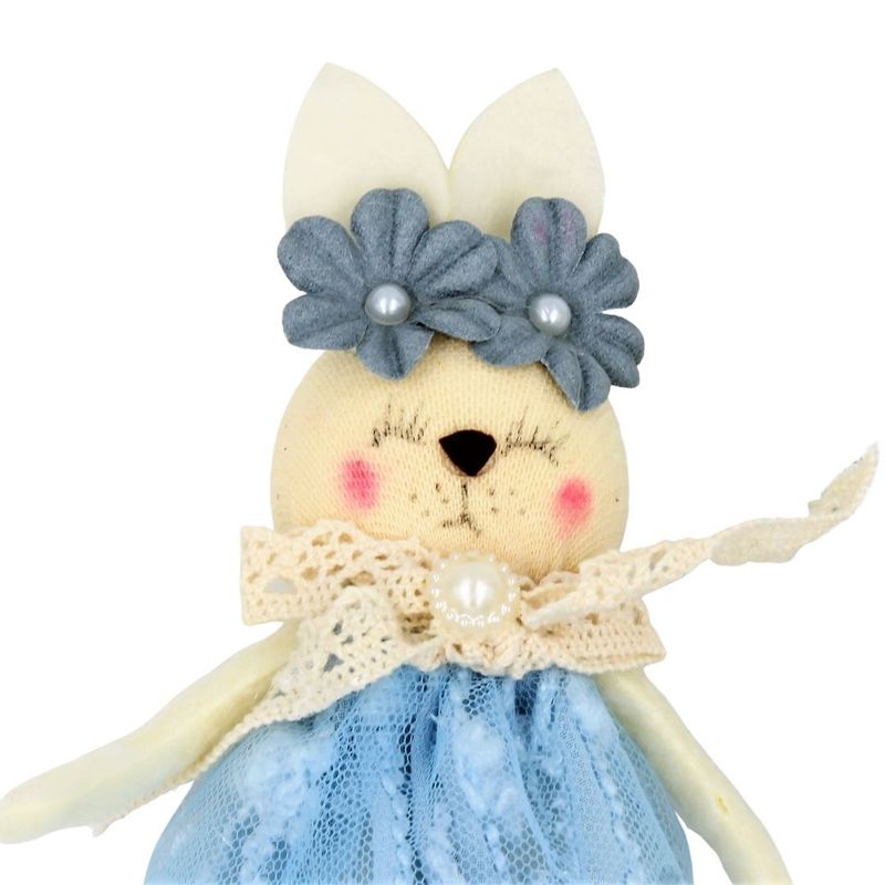 Casa si Gradina - Decoratiuni - Obiecte decorative - Accesorii decorative - Decoratiune Zooky animalut iepuras rochita bleu - Infinity.ro