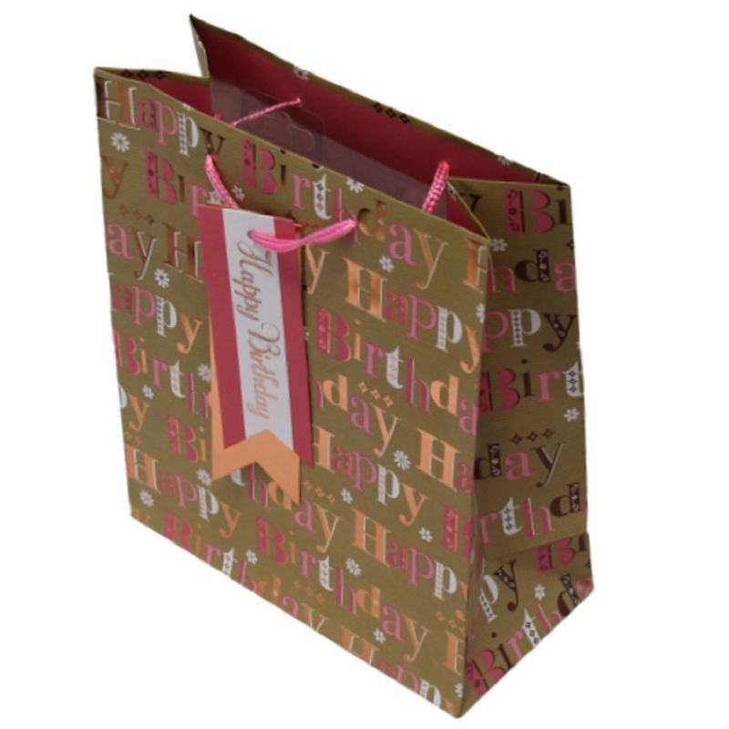 Market - Cadouri - Pungi cadou si accesorii - Punga cadou hartie M BIRTHDAY CLASSIC - Infinity.ro