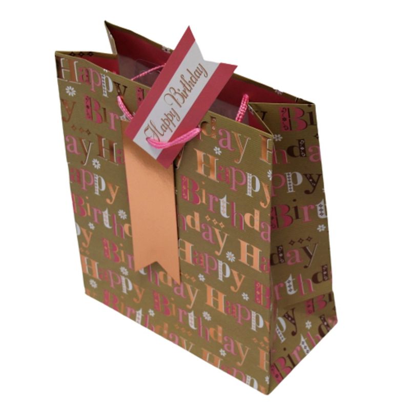 Market - Cadouri - Pungi cadou si accesorii - Punga cadou hartie M BIRTHDAY CLASSIC - Infinity.ro