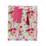 Market - Cadouri - Pungi cadou si accesorii - Punga cadou M hartie watercolour flors - Infinity.ro