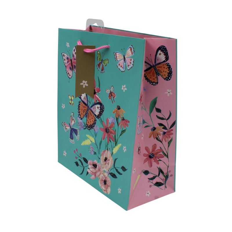 Market - Cadouri - Pungi cadou si accesorii - Punga Clairefontaine M Flying Butterflies - Infinity.ro