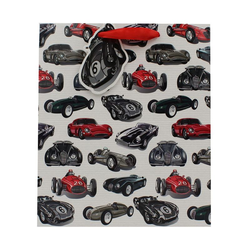 Market - Cadouri - Pungi cadou si accesorii - Punga cadou hartie L Race Car - Infinity.ro