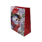Market - Cadouri - Pungi cadou si accesorii - Punga cadou Craciun SDE L SNOWMAN - Infinity.ro