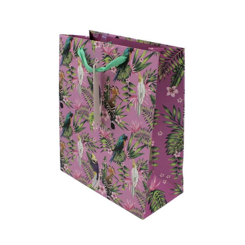 Market - Cadouri - Pungi cadou si accesorii - Punga de cadou hartie L Paradise Bird - Infinity.ro