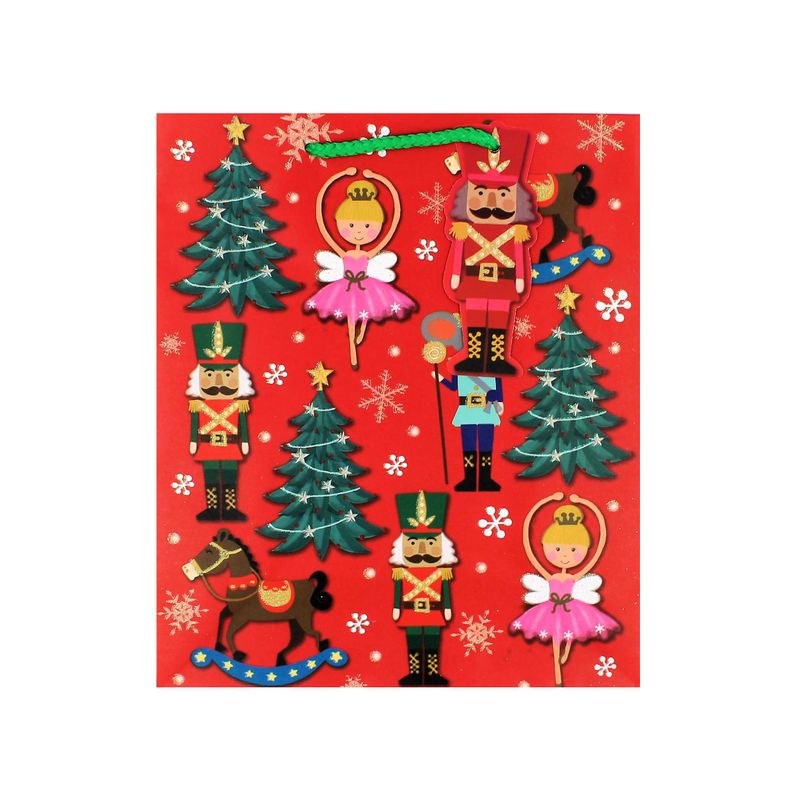 Market - Cadouri - Pungi cadou si accesorii - Punga cadou Craciun L NUTCRACKER - Infinity.ro