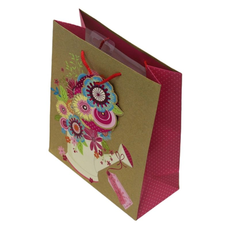 Market - Cadouri - Pungi cadou si accesorii - Punga cadou hartie L GARDEN FLORAL - Infinity.ro