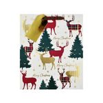 Market - Cadouri - Pungi cadou si accesorii - Punga cadou Craciun SDE XL STAG TARTAN - Infinity.ro