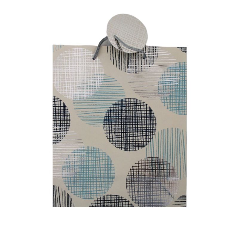 Market - Cadouri - Pungi cadou si accesorii - Punga de cadou hartie L CIRCLES - Infinity.ro