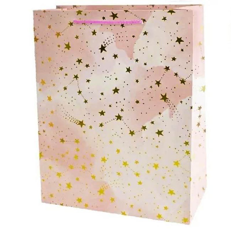 Market - Cadouri - Pungi cadou si accesorii - Set de 12 pungi cadou Omega, 18x23x10cm, star - Infinity.ro