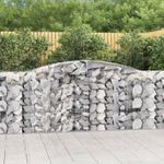 Casa si Gradina - Gradina si terasa - Garduri, panouri si accesorii - Cos gabion arcuit, 400x50x100/120 cm fier galvanizat - Infinity.ro