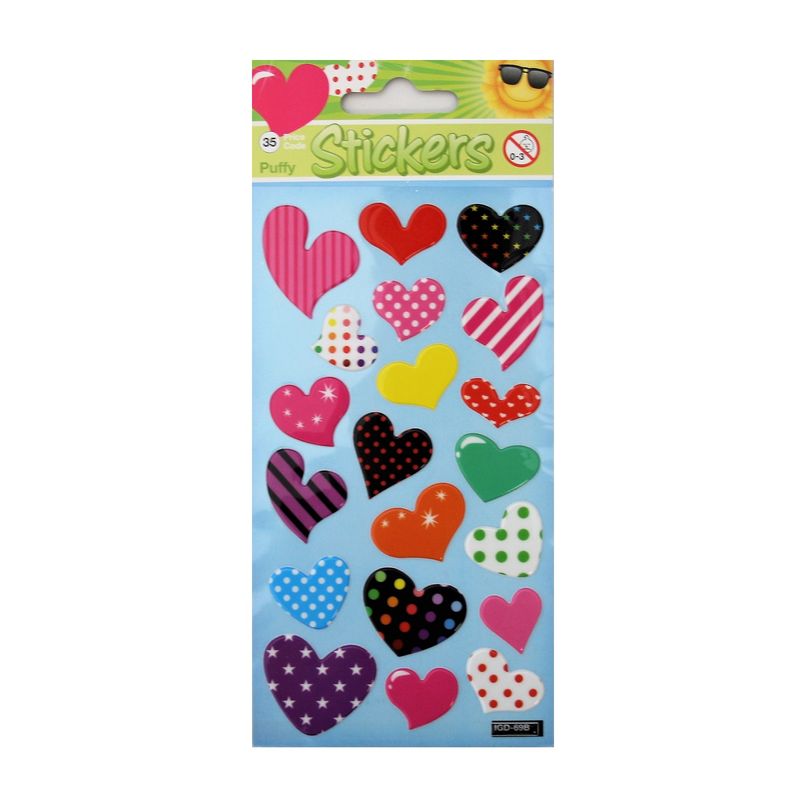 Carti si Birotica - Papetarie - Afise si stickere - Set stickere Pattern Hearts 20 bucati - Infinity.ro