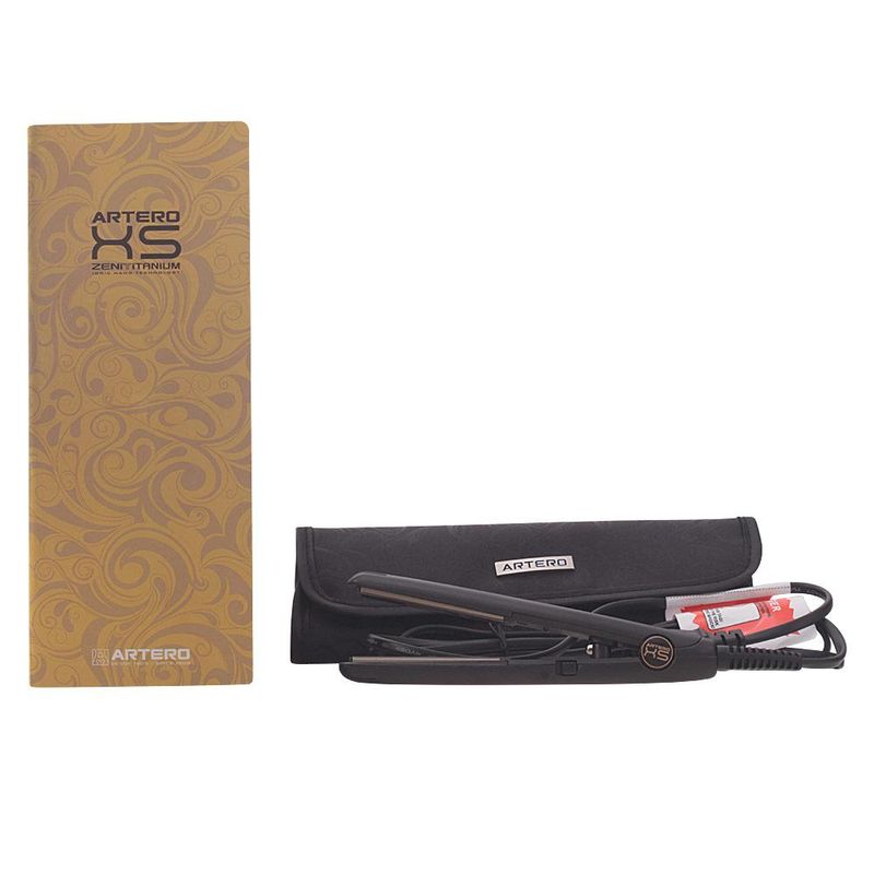 Ingrijire personala si Cosmetice - Aparate & accesorii ingrijire personala - Hair styling - Placi de indreptat parul - Placa de par profesionala, Artero Zenit Ion Nano Titanium XS, negru, 1 buc - Infinity.ro