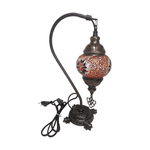 Casa si Gradina - Corpuri si surse de iluminat - Iluminat comercial si industrial - Corpuri iluminat comercial - Lampa de noptiera orientala, diametru glob 10cm - Portocaliu - Infinity.ro