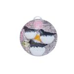 Casa si Gradina - Decoratiuni - Obiecte decorative - Accesorii decorative - Suport chei model cu pasari din plastic, cu 3 agatatori, indecor, alb - Infinity.ro