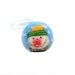 Casa si Gradina - Decoratiuni - Decoratiuni de sezon - Glob decorativ bleu - Om de zapada cu caciula - Infinity.ro