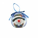 Casa si Gradina - Decoratiuni - Decoratiuni de sezon - Glob decorativ albastru - Om de zapada - Infinity.ro