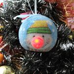 Casa si Gradina - Decoratiuni - Decoratiuni de sezon - Glob decorativ bleu - Om de zapada cu caciula - Infinity.ro