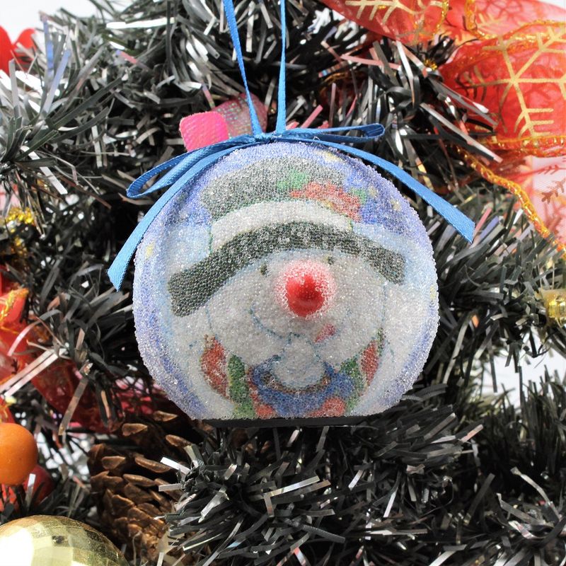 Casa si Gradina - Decoratiuni - Decoratiuni de sezon - Glob decorativ albastru - Om de zapada - Infinity.ro