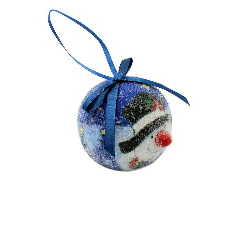 Casa si Gradina - Decoratiuni - Decoratiuni de sezon - Glob decorativ albastru - Om de zapada - Infinity.ro