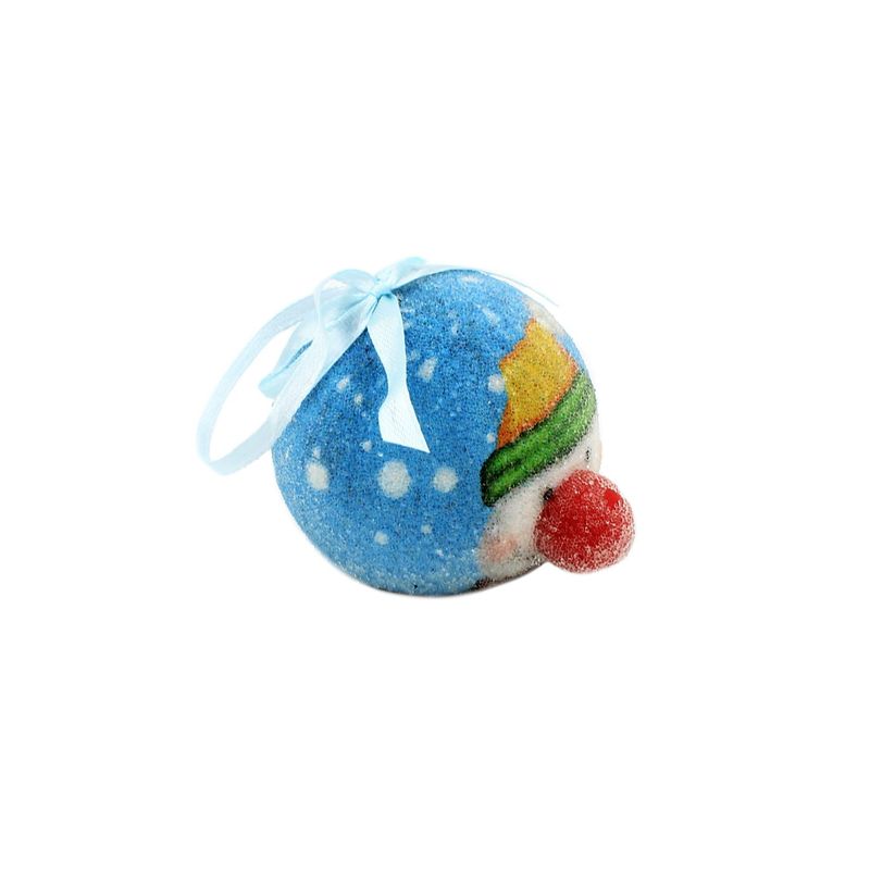 Casa si Gradina - Decoratiuni - Decoratiuni de sezon - Glob decorativ bleu - Om de zapada cu caciula - Infinity.ro