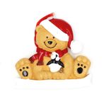 Casa si Gradina - Decoratiuni - Decoratiuni de sezon - Decoratiune cu magnet - Ursulet zambaret cu fes si pinguin - Infinity.ro