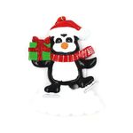 Casa si Gradina - Decoratiuni - Decoratiuni de sezon - Decoratiune cu magnet - Pinguin cu cadou, fes, fular si patine - Infinity.ro