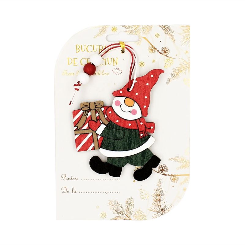 Casa si Gradina - Decoratiuni - Decoratiuni de sezon - Decoratiune de Craciun spiridus cu cadouri - Infinity.ro