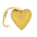 Casa si Gradina - Decoratiuni - Decoratiuni de sezon - Decoratiune din metal - Inimioara aurie, stralucitoare - Infinity.ro