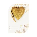 Casa si Gradina - Decoratiuni - Decoratiuni de sezon - Decoratiune din metal - Inimioara aurie, stralucitoare - Infinity.ro