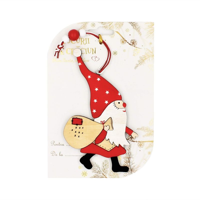 Casa si Gradina - Decoratiuni - Decoratiuni de sezon - Decoratiune de Craciun spiridus cu sac - Infinity.ro
