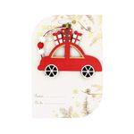 Casa si Gradina - Decoratiuni - Decoratiuni de sezon - Decoratiune Craciun masinuta cadouri rosu alb - Infinity.ro