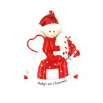 Casa si Gradina - Decoratiuni - Decoratiuni de sezon - Decoratiune cu magnet - Baby's 1st Christmas, balansoar, calut - Infinity.ro