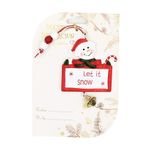 Casa si Gradina - Decoratiuni - Decoratiuni de sezon - Decoratiune Craciun let it snow rosu - Infinity.ro