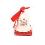 Casa si Gradina - Decoratiuni - Decoratiuni de sezon - Clopotel decorativ din ceramica - „#Secret Santa" - Infinity.ro