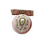 Casa si Gradina - Decoratiuni - Decoratiuni de sezon - Glob DECORIS culoarea rose din catifea - Infinity.ro