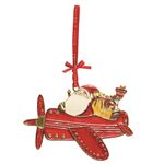 Casa si Gradina - Decoratiuni - Decoratiuni de sezon - Decoratiune Craciun metalica in cutie eleganta - Avionul Mosului - Infinity.ro