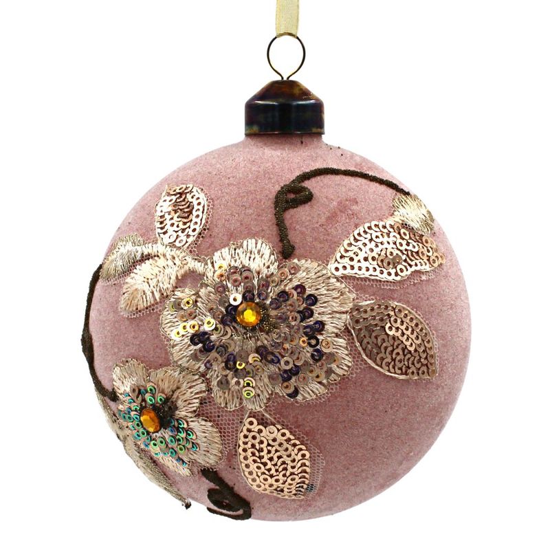 Casa si Gradina - Decoratiuni - Decoratiuni de sezon - Set Decoris 2 globuri rose elegante - Infinity.ro