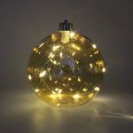 Casa si Gradina - Decoratiuni - Decoratiuni de sezon - Decoratiune Edelman - Glob auriu, cu leduri - Infinity.ro