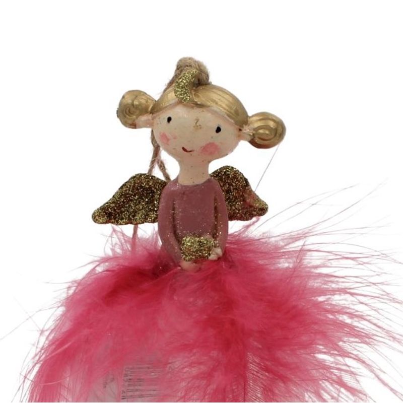 Casa si Gradina - Decoratiuni - Decoratiuni de sezon - Decoratiune House of Seasons ingeras fucsia - Infinity.ro