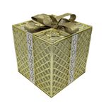 Casa si Gradina - Decoratiuni - Decoratiuni de sezon - Decoratiune Edelman - Cadou mare auriu, cu leduri - Infinity.ro