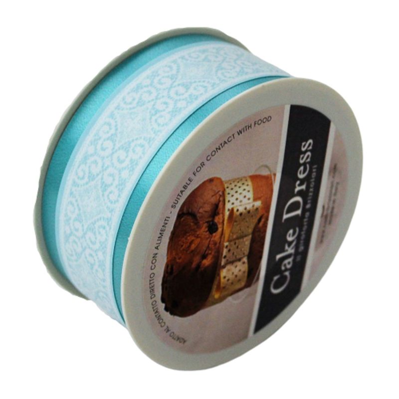 Casa si Gradina - Decoratiuni - Decoratiuni petrecere - Accesorii pentru petrecere - Banda Decorativa Cake Dress, 45mm, Royal Turcoise, 20 m - Infinity.ro