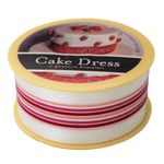 Casa si Gradina - Decoratiuni - Decoratiuni petrecere - Accesorii pentru petrecere - Banda decorativa Cake Dress, pentru torturi si prajituri, 4.5cm x 20m, Mini Stripes Roz - Infinity.ro