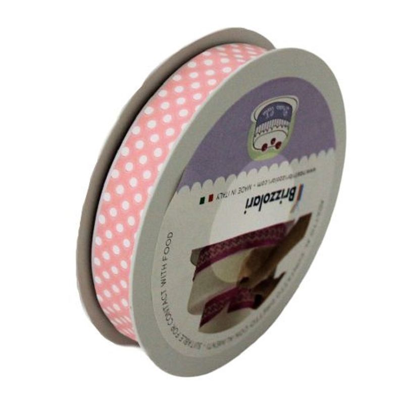 Casa si Gradina - Decoratiuni - Decoratiuni petrecere - Accesorii pentru petrecere - Banda Decorativa Cake Dress Mini Dots Roz, 20 m - Infinity.ro