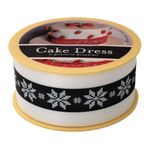 Casa si Gradina - Decoratiuni - Decoratiuni petrecere - Accesorii pentru petrecere - Banda decorativa Cake Dress, pentru torturi si prajituri, 4.5cm x 20m, Traditional Argintiu - Infinity.ro