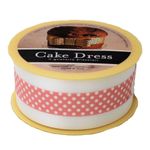 Casa si Gradina - Decoratiuni - Decoratiuni petrecere - Accesorii pentru petrecere - Banda decorativa Cake Dress, pentru torturi si prajituri, 4.5cm x 20m, Mini Dots Roz - Infinity.ro
