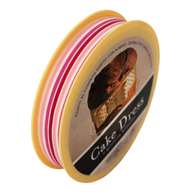 Casa si Gradina - Decoratiuni - Decoratiuni petrecere - Accesorii pentru petrecere - Banda Decorativa Cake Dress Mini Stripes Roz, 20 m - Infinity.ro