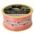 Casa si Gradina - Decoratiuni - Decoratiuni petrecere - Accesorii pentru petrecere - Banda Decorativa Cake Dress, 45mm, Trenulet Roz, 20 m - Infinity.ro