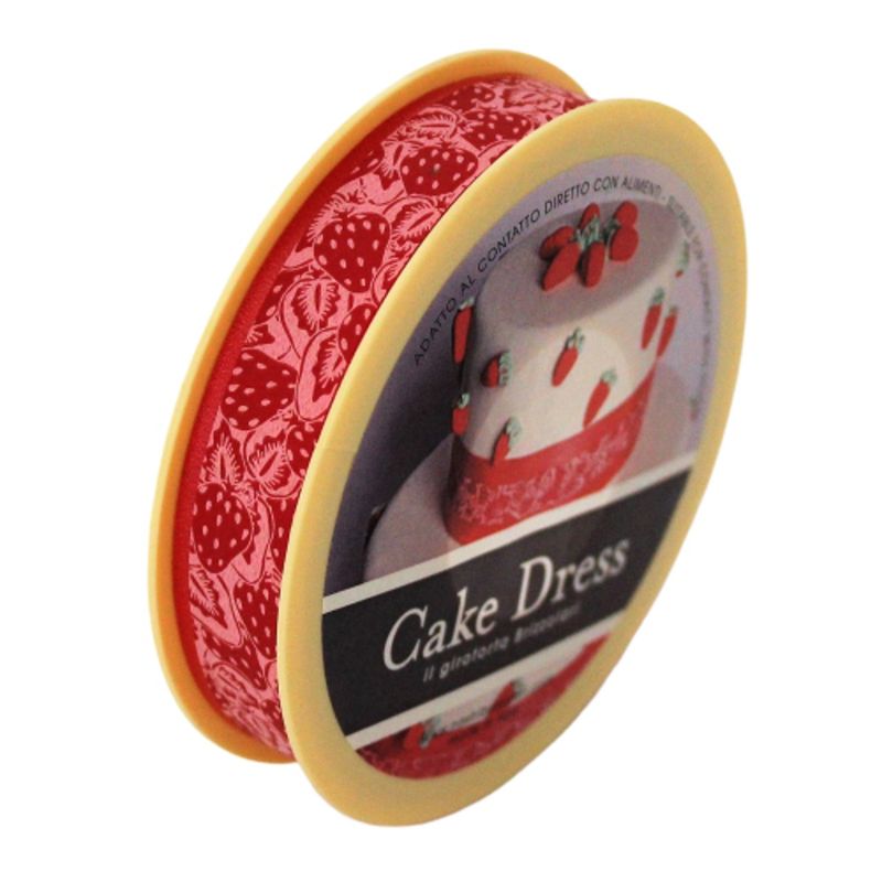 Casa si Gradina - Decoratiuni - Decoratiuni petrecere - Accesorii pentru petrecere - Banda Decorativa Cake Dress, Fruits Capsuni, 20 m - Infinity.ro